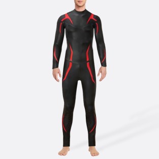 Super stretch smooth men's full body wetsuit