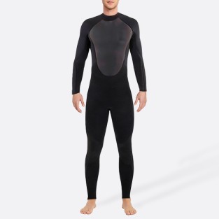 Classic simple stretch men’s full-length wetsuit