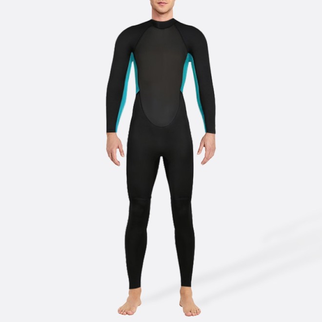 New color block stretch men's full wetsuit
