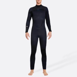 Black thickened warm men's full wetsuit