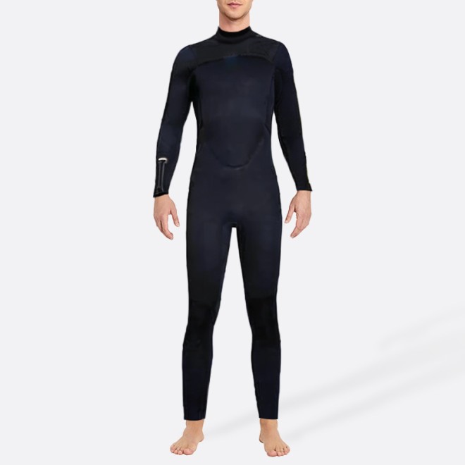 Black thickened warm men's full wetsuit