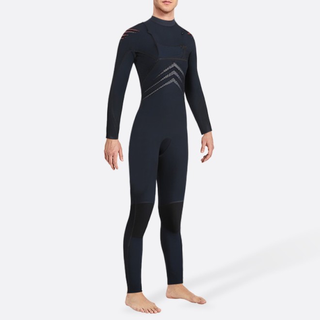 Cold-proof and warm elastic men's full-length wetsuit