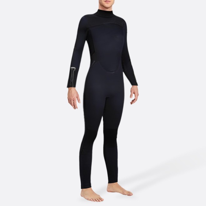 Black thickened warm men's full wetsuit
