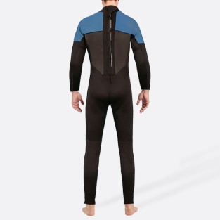Contrast patchwork stretch men's full-length wetsuit