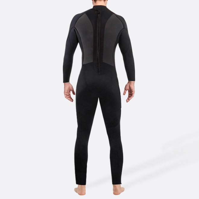 Classic simple stretch men’s full-length wetsuit