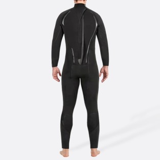 Sophisticated black stretch men's full wetsuit
