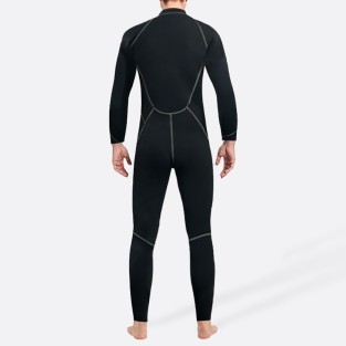 Thermal front zipper men's full wetsuit