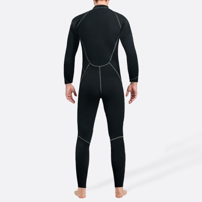 Thermal front zipper men's full wetsuit