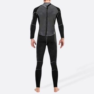 Contrast color patchwork men's full wetsuit