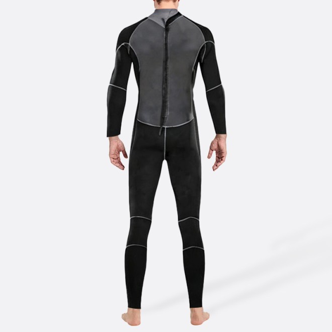 Contrast color patchwork men's full wetsuit
