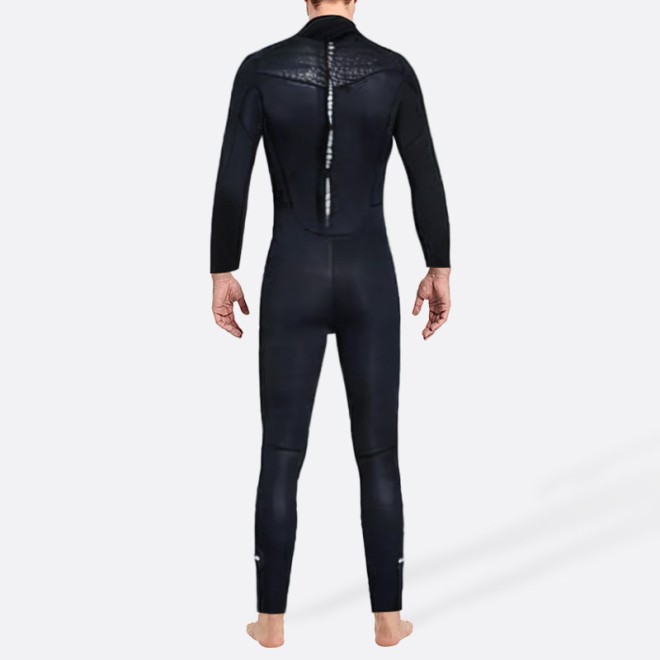 Black thickened warm men's full wetsuit