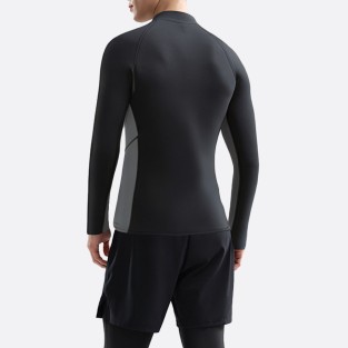 Front zipper stretch warm men's wetsuit top