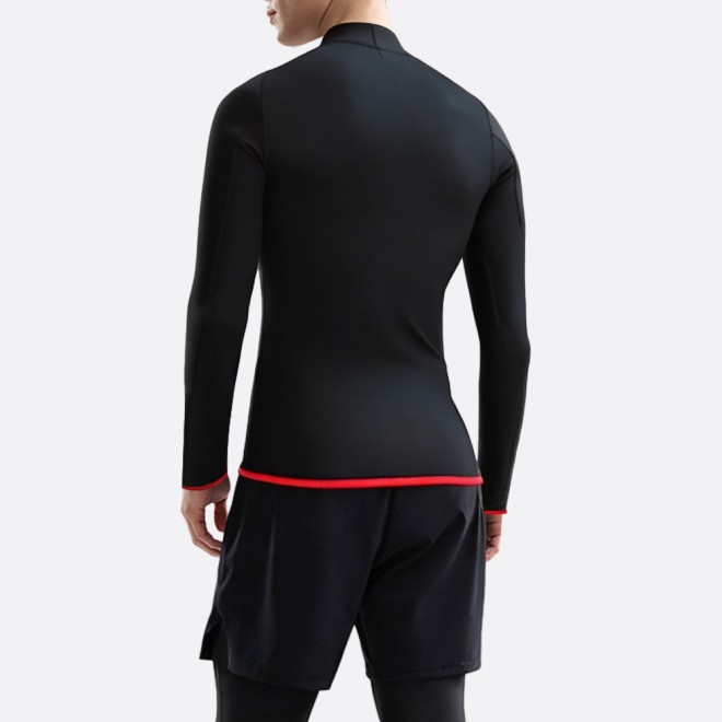 Simple black stretch men’s wetsuit top