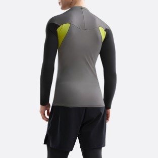 Contrast color patchwork sun protection men's wetsuit top