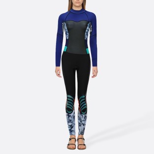 Beautifully printed super stretch women's full wetsuit