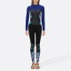 Beautifully printed super stretch women's full wetsuit
