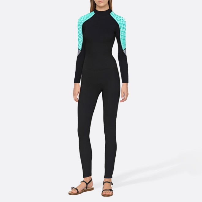 Fashionable super stretch women's full-body wetsuit