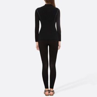 Black back zipper comfortable women's full wetsuit