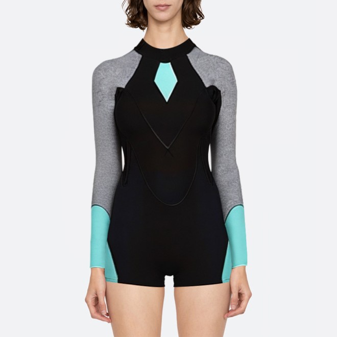 Patchwork ultralight women's long sleeve wetsuit