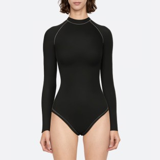 Breathable open back women's long sleeve wetsuit