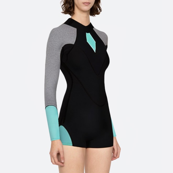 Patchwork ultralight women's long sleeve wetsuit