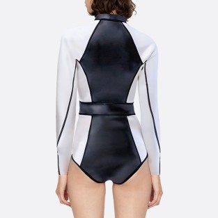 Simple front zipper women's long sleeve wetsuit