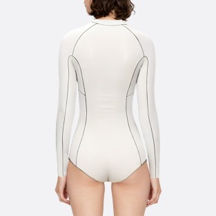 Contrast stitching women's long sleeve wetsuit