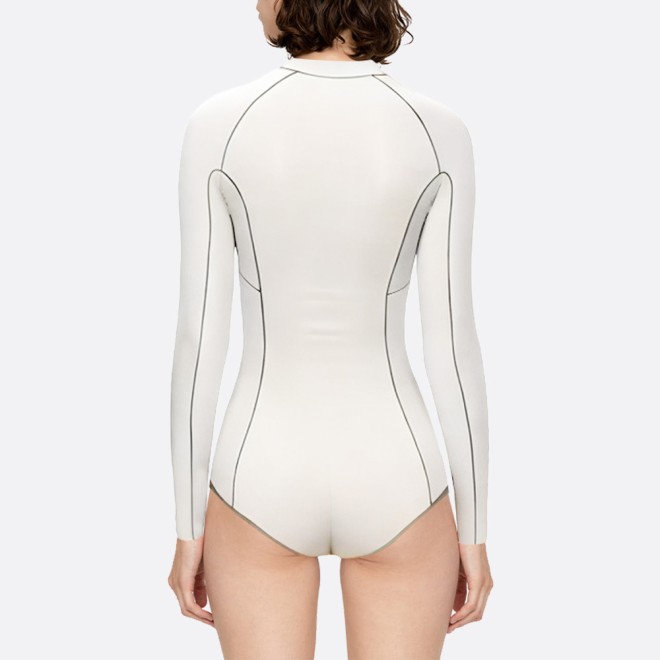 Contrast stitching women's long sleeve wetsuit
