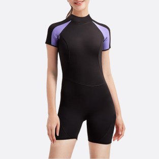 High performance flexible women's short sleeve wetsuit