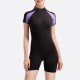High performance flexible women's short sleeve wetsuit