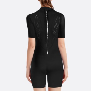 Warm and elastic women's short-sleeved wetsuit