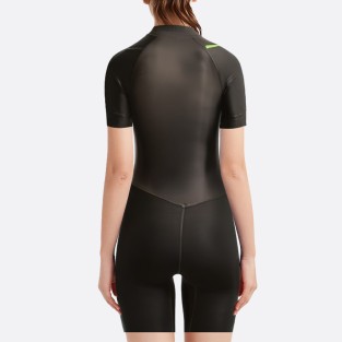 Highly elastic warm women's short-sleeved wetsuit