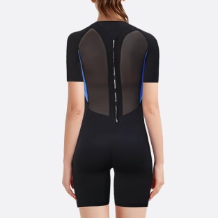 Fashionable soft women's short sleeve wetsuit