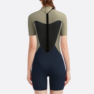 New style back zipper women's short sleeve wetsuit