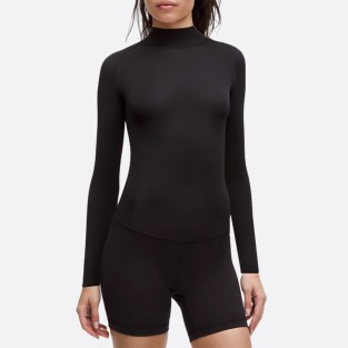 Black comfortable and warm women's wetsuit top