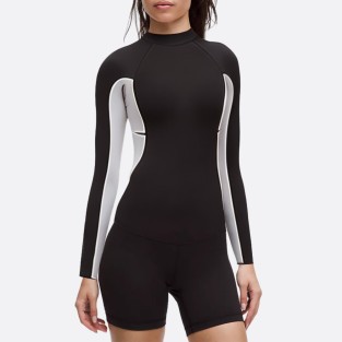 Sun protection long sleeve women's wetsuit top