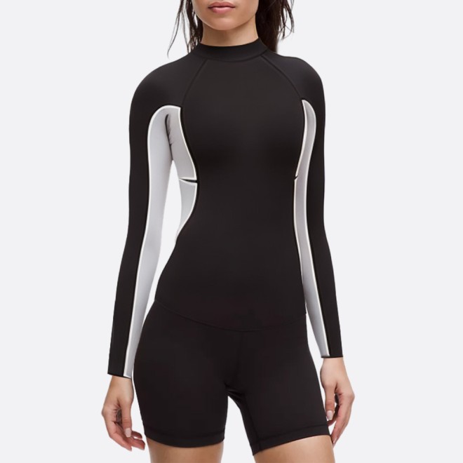 Sun protection long sleeve women's wetsuit top