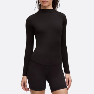 Elastic long sleeve women's wetsuit top
