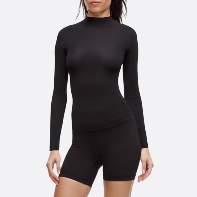 Black comfortable and warm women's wetsuit top