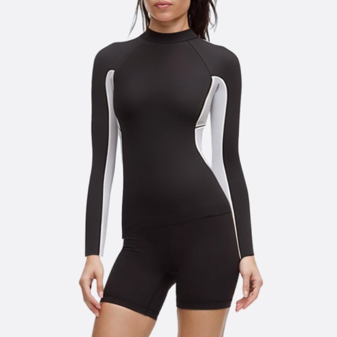 Sun protection long sleeve women's wetsuit top