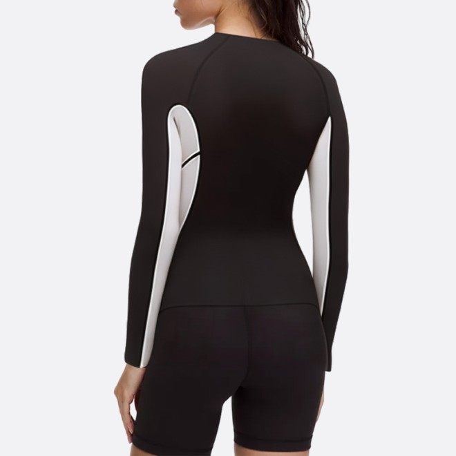 Sun protection long sleeve women's wetsuit top