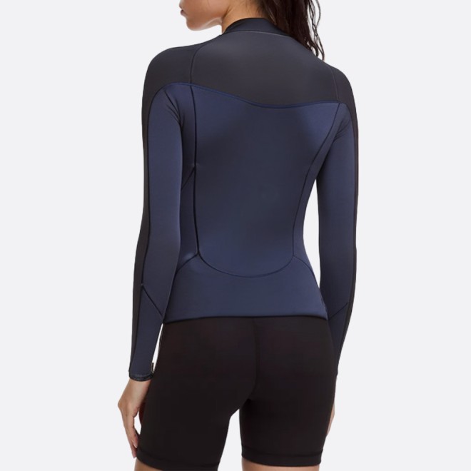 Paneled stretch-fit women's wetsuit top
