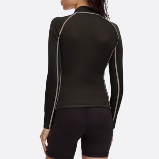 High quality front zip women's wetsuit top