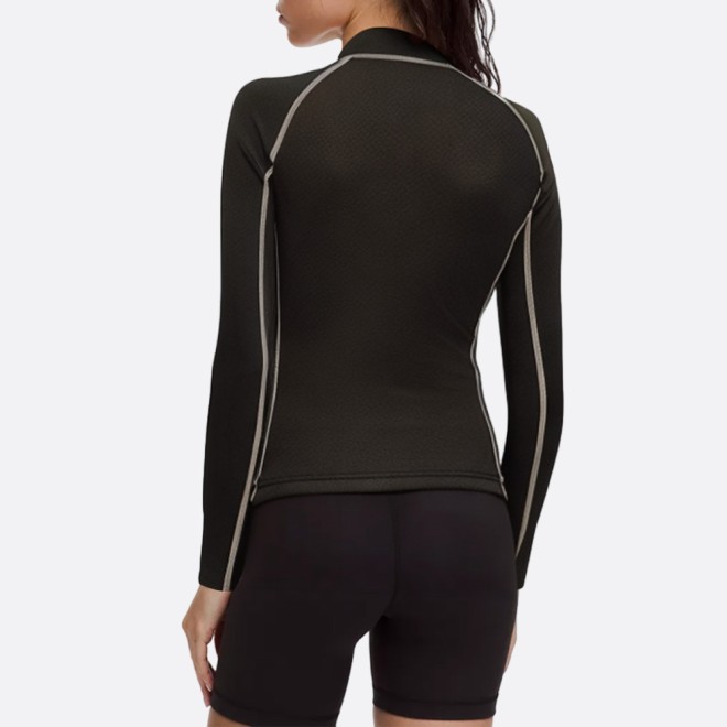 High quality front zip women's wetsuit top